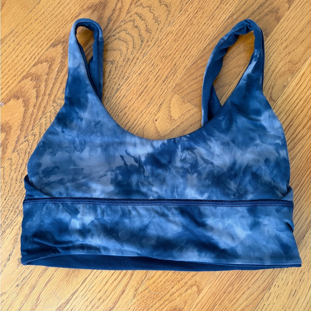 lululemon athletica Blue Tie-Dye reversible Sports Bra